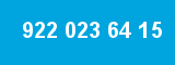 922 023 64 15 922 023 64 15